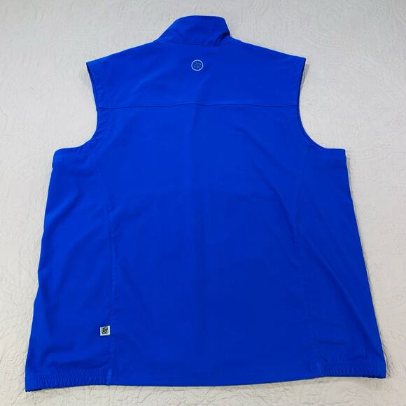 Zero Restriction‎ Vest Mens Medium Blue Tour Series Full Zip Solid Performance - Picture 6 of 9